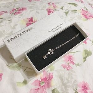 New Kingdom Hearts Silver Keyblade Necklace